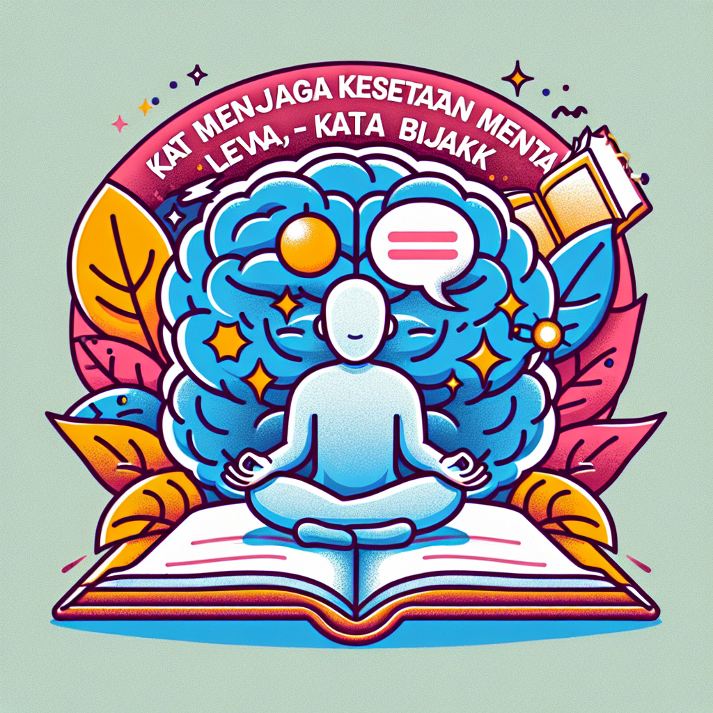 Kiat Menjaga Kesehatan Mental Lewat Kata-kata Bijak